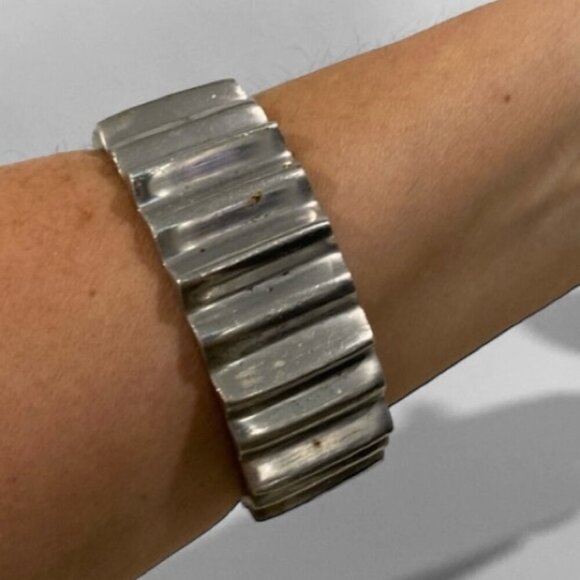 Silver Art Deco Bracelet - Picture 1 of 7